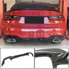 BMW 3 Serie G20/G21 2018– V4 achterbumper diffuser (voor M-Sport 2018-2022, carbon) foto 1