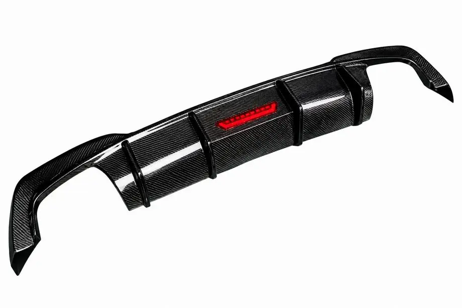 BMW 3 Serie G20/G21 2018– Achterbumper diffuser V6 (voor M-Sport 2018-2022, carbon) Foto 2