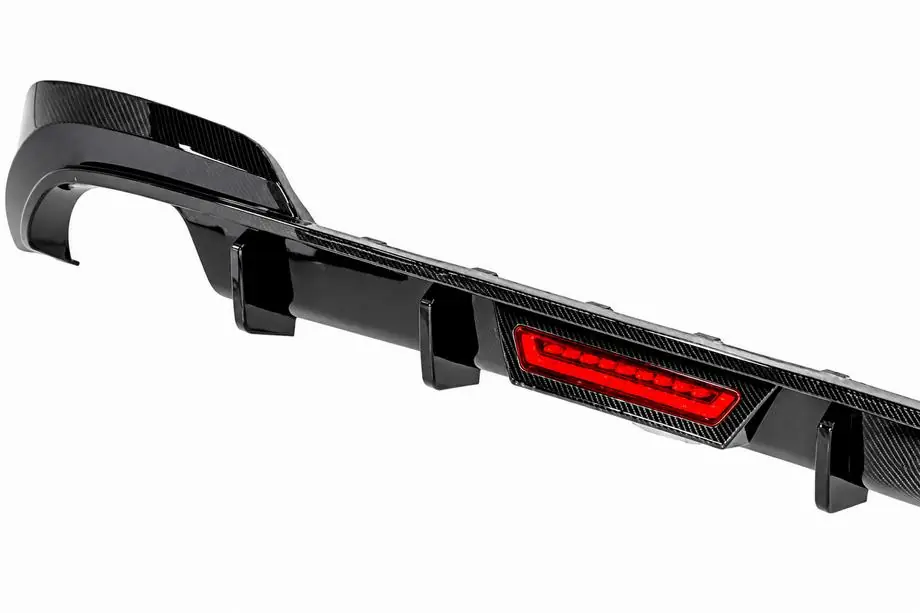 BMW 3 Serie G20/G21 2018– Achterbumper diffuser V6 (voor M-Sport 2018-2022, carbon) Foto 4
