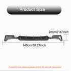 BMW 4 Serie F32/F33/F36 2012–2020 Achterbumper diffuser V3 (voor M-Sport, carbon) foto 5