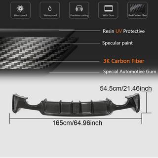 Achterbumper diffuser V7 (voor M-Sport, carbon) BMW 4 Serie F32/F33/F36 2012–2020 foto 4