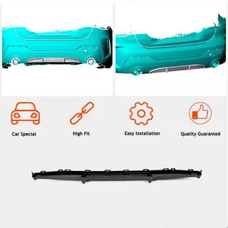 Achterbumper diffuser V1 (voor G22/G23 M-Sport, carbon) foto 2