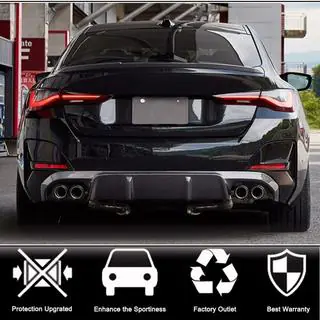 Achterbumper diffuser V2 (voor G26 M-Sport, carbon) foto 2