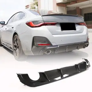 Achterbumper diffuser V1 (voor G26 M-Sport, carbon) foto 1