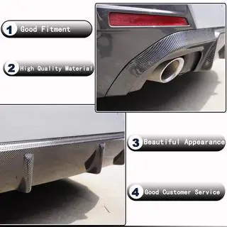 Achterbumper diffuser V1 (voor G26 M-Sport, carbon) foto 3