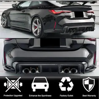 Achterbumperdiffuser V5 (voor G82/G83, carbon) foto 2