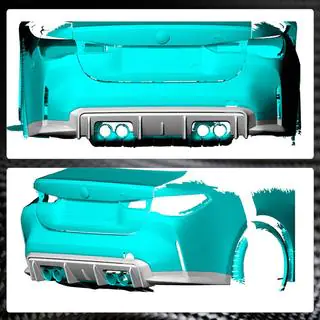Achterbumperdiffuser V5 (voor G82/G83, carbon) foto 3
