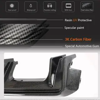 Achterbumperdiffuser V5 (voor G82/G83, carbon) foto 4