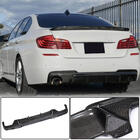 BMW 5 Serie F10/F11 2010–2016 Achterbumper diffuser Carbon V5 (M-Sport) foto 1