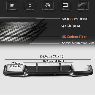 Achterbumper diffuser V1 (voor F10 M5, carbon) BMW 5 Serie F10/F11 2010–2016 foto 3