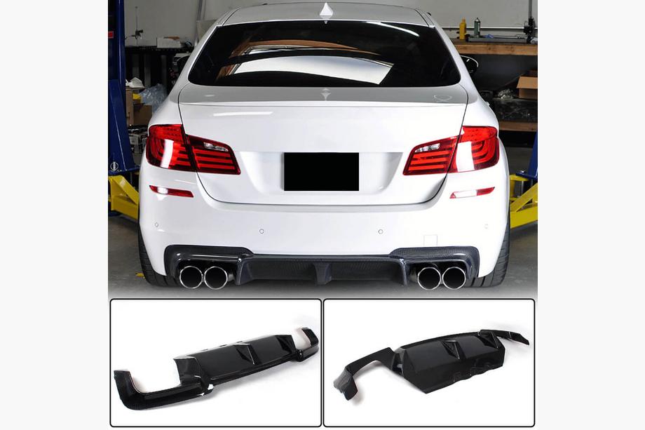BMW 5 Serie F10/F11 2010–2016 Achterbumperdiffuser Carbon V7 (voor M5) Foto 1
