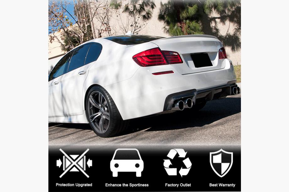 BMW 5 Serie F10/F11 2010–2016 Achterbumperdiffuser Carbon V7 (voor M5) Foto 2