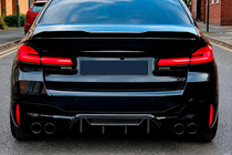 BMW 5 Serie G30/G31 2017–2023 Achterbumper diffuser V1 (voor M5 F90, carbon) foto 3