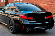 BMW 5 Serie G30/G31 2017–2023 Achterbumper diffuser V1 (voor M5 F90, carbon) foto 1