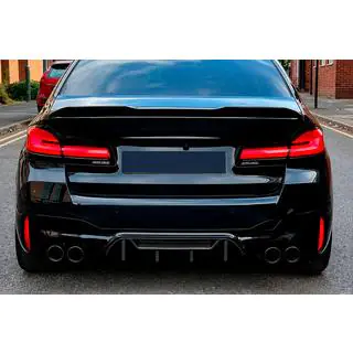 Achterbumper diffuser V1 (voor M5 F90, carbon) foto 3