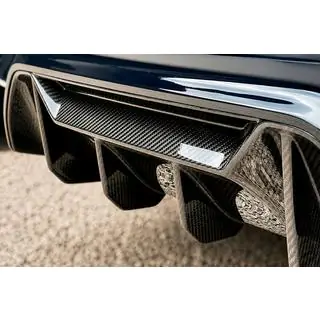Achterbumper diffuser V1 (voor M5 F90, carbon) foto 4