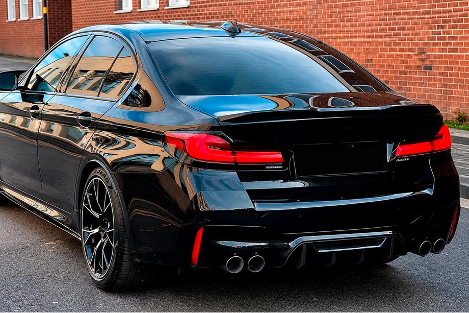 BMW 5 Serie G30/G31 2017–2023 Achterbumper diffuser V1 (voor M5 F90, carbon) Image