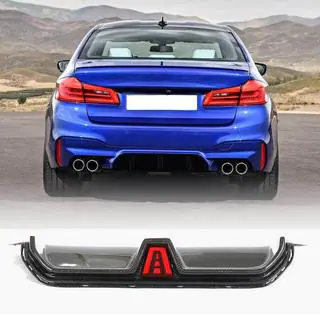 Achterbumper diffuser V2 (voor M5 F90, carbon) foto 1