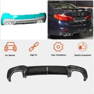 Achterbumper diffuser V3 (voor M-Sport/M5 F90, carbon) foto 2