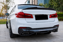 BMW 5 Serie G30/G31 2017–2023 Achterbumperdiffuser V4 (voor M-Sport/M5 F90, carbon) foto 2