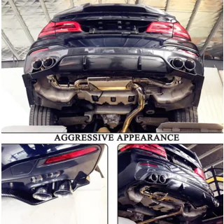 Achterbumper diffuser V6 (voor M-Sport, carbon) foto 3