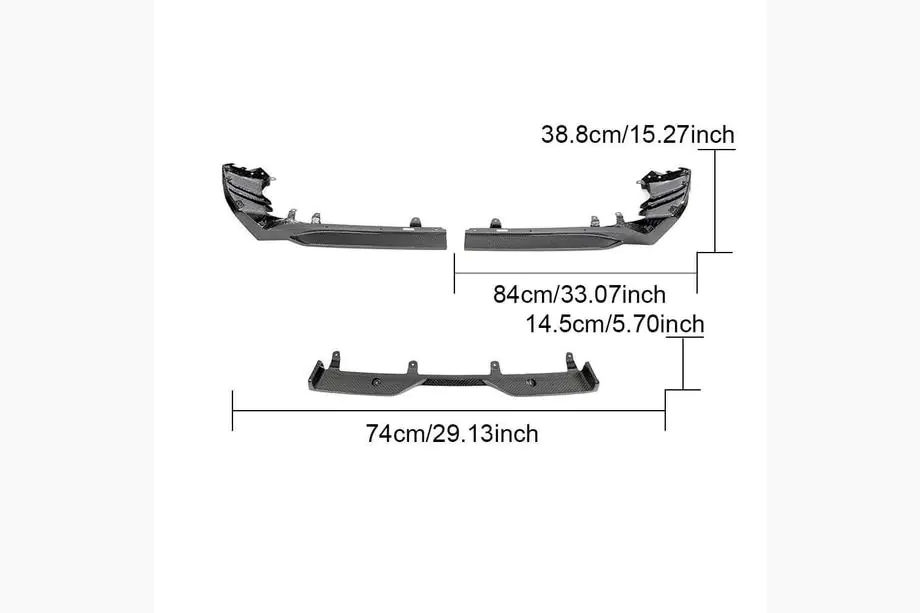 BMW 5/i5 Serie G60/G60E/G61 2023– Achterbumper diffuser (voor M-Sport, carbon) Foto 3