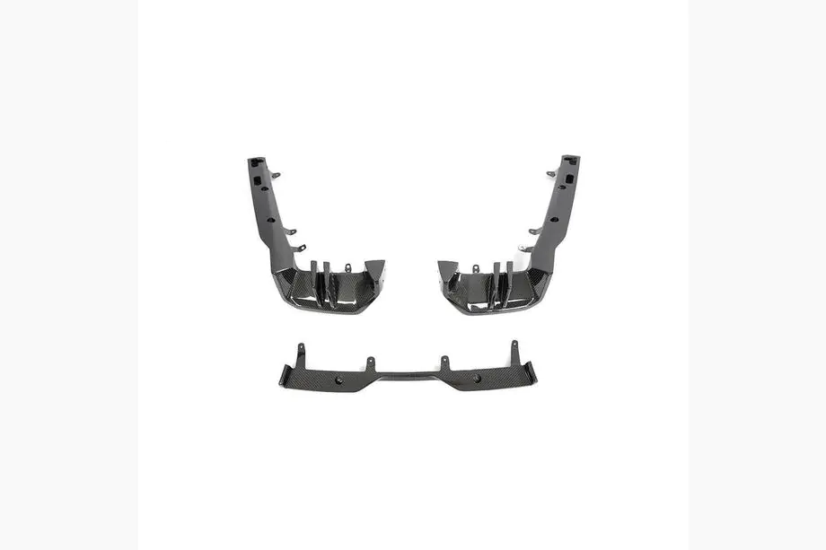 BMW 5/i5 Serie G60/G60E/G61 2023– Achterbumper diffuser (voor M-Sport, carbon) Foto 8