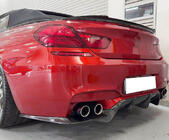 BMW 6-serie F12/F13/F06 2011–2018 Achterbumper diffuser V1 (voor M6, carbon) foto 4