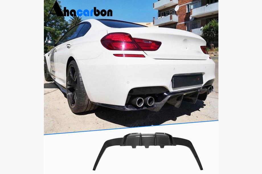 BMW 6-serie F12/F13/F06 2011–2018 Achterbumper diffuser FRP V2 (voor M6) Image