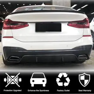 Achterbumperdiffuser V1 (voor M-Sport 2017-2020, Carbon) foto 2