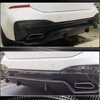 Achterbumperdiffuser V1 (voor M-Sport 2017-2020, Carbon) foto 3