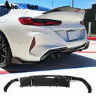BMW 8-serie G14/G15/G16 2018– Achterbumperdiffuser (voor F93, carbon) foto 1