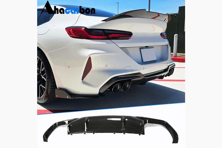 BMW 8-serie G14/G15/G16 2018– Achterbumperdiffuser (voor F93, carbon) Image
