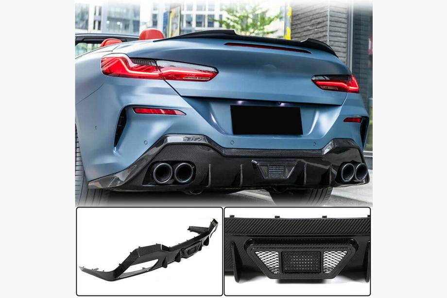 BMW 8-serie G14/G15/G16 2018– Achterbumper diffuser V1 (voor G14/G15 M-Sport, carbon) Image