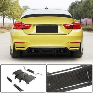 Achterbumper diffuser V1 (voor F80, carbon) foto 1