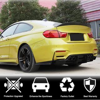 Achterbumper diffuser V1 (voor F80, carbon) foto 2
