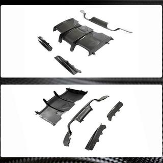 Achterbumper diffuser V1 (voor F80, carbon) foto 4