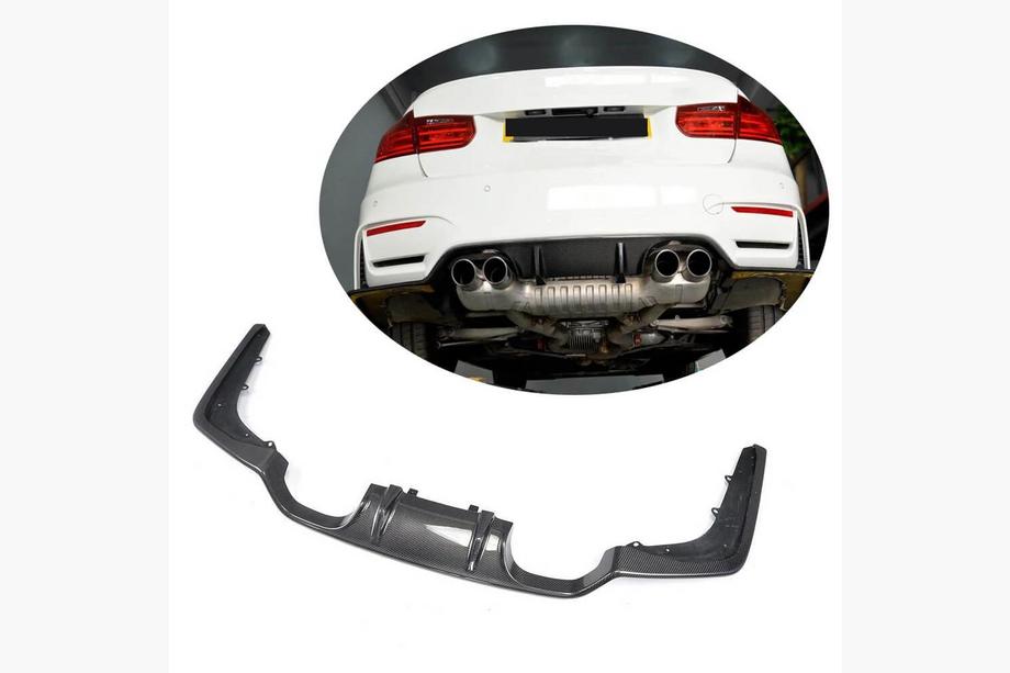 BMW 3 Serie F30/F31 2012–2019 Achterbumperdiffuser V2 (voor F80, carbon) Image