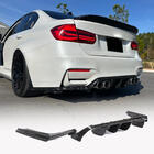 BMW 3 Serie F30/F31 2012–2019 Achterbumper diffuser V6 (voor F80, carbon) foto 9