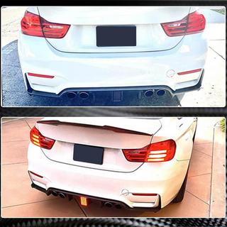 V12 achterbumper diffuser (voor F80, carbon) foto 3