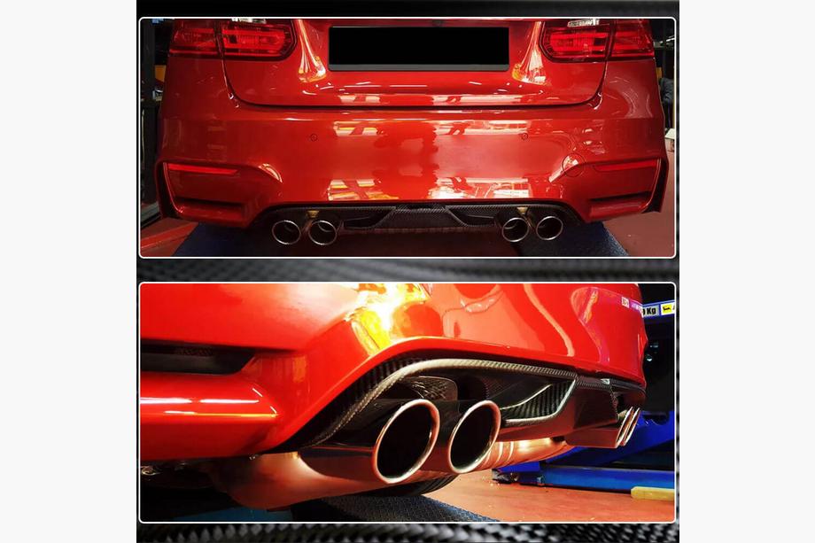 BMW 4 Serie F32/F33/F36 2012–2020 Achterbumperdiffuser V7 (voor F82/F83, carbon) Foto 4