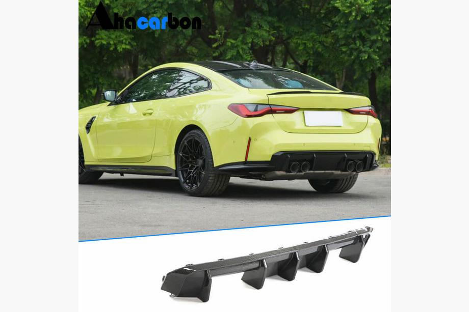 BMW 3 Serie G20/G21 2018– Achterbumper diffuser V1 (voor G80, carbon) Image