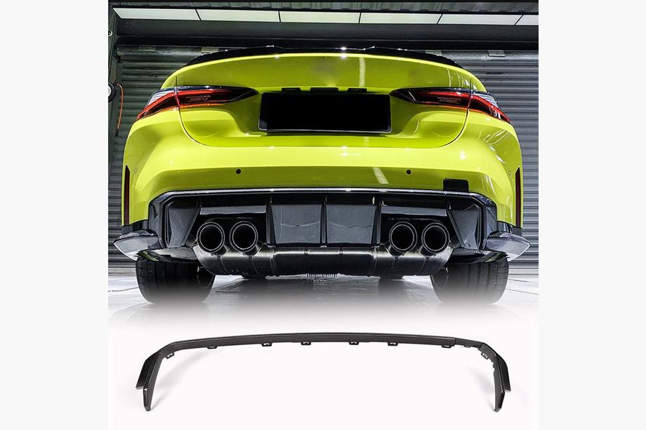 BMW 4-serie G22/23/26 2020– Achterbumperdiffuser V3 (voor G82/G83, carbon) Foto 1