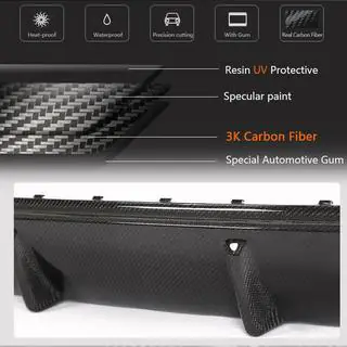 Achterbumper diffuser V1 (voor i4 G26 M-Sport, carbon) foto 3