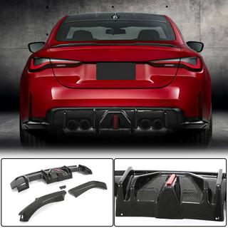 Achterbumperdiffuser V4 (voor G82/G83, carbon) BMW 4-serie G22/23/26 2020– foto 1