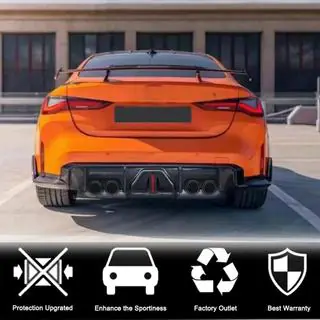 Achterbumperdiffuser V4 (voor G82/G83, carbon) foto 2