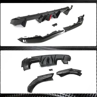 Achterbumperdiffuser V4 (voor G82/G83, carbon) foto 4