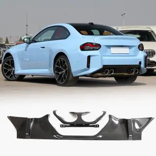 Achterbumper diffuser V1 (voor G87, carbon) foto 1