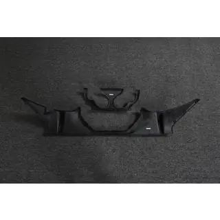 Achterbumper diffuser V1 (voor G87, carbon) foto 3