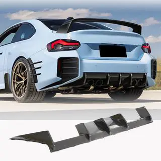 Achterbumper diffuser V3 (voor G87, carbon) foto 1